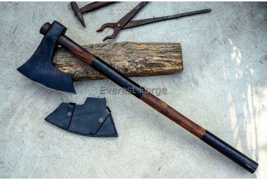 Viking Battle Axe | Hand-Forged 5160 Steel | EverestForge